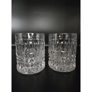 Gorham Crystal Fairfax Double Old Fashioned Glasses (Set of 2)
